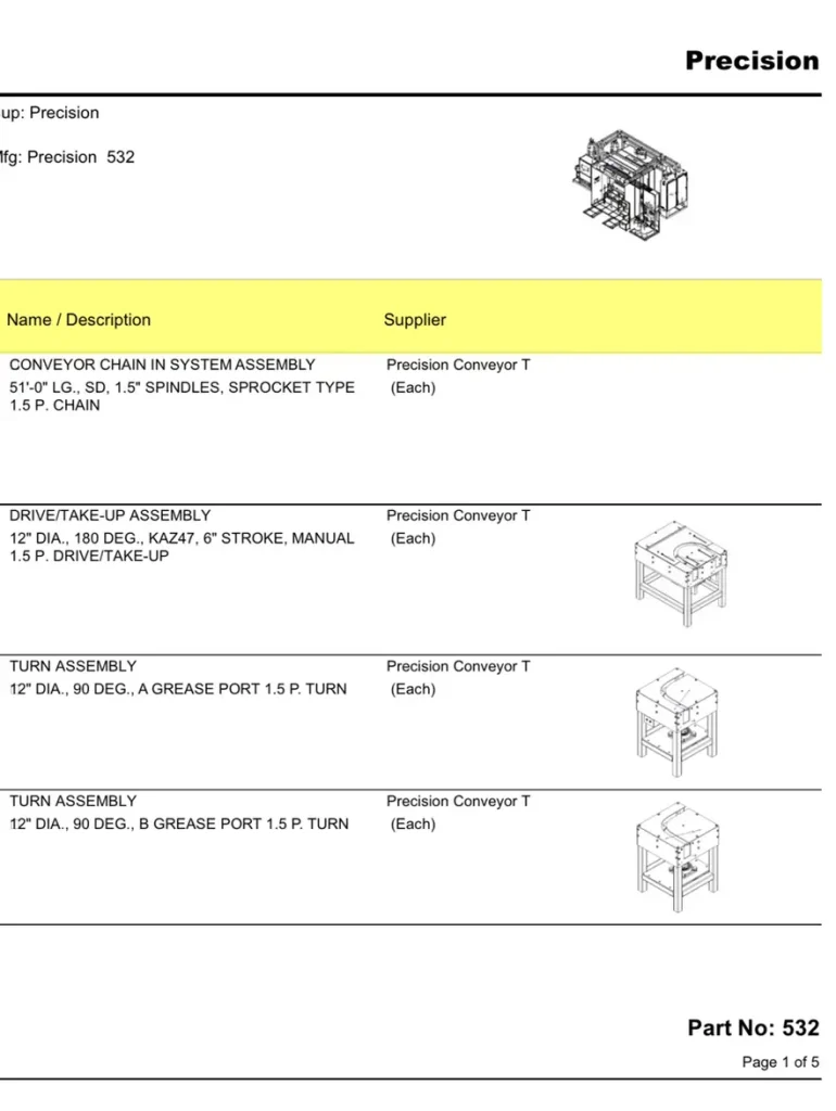 Auto-generated product images from Autodesk Inventor displayed in a Microsoft Access form alongside part data.